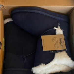 PAWZ Midnight Blue Shearling Boots